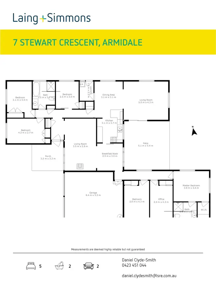 Floorplan of Homely house listing, 7 Stewart Crescent, Armidale NSW 2350