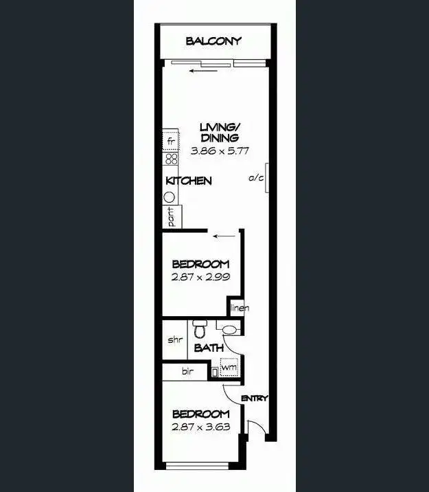 Floorplan of Homely apartment listing, 69/45 York Street, Adelaide SA 5000