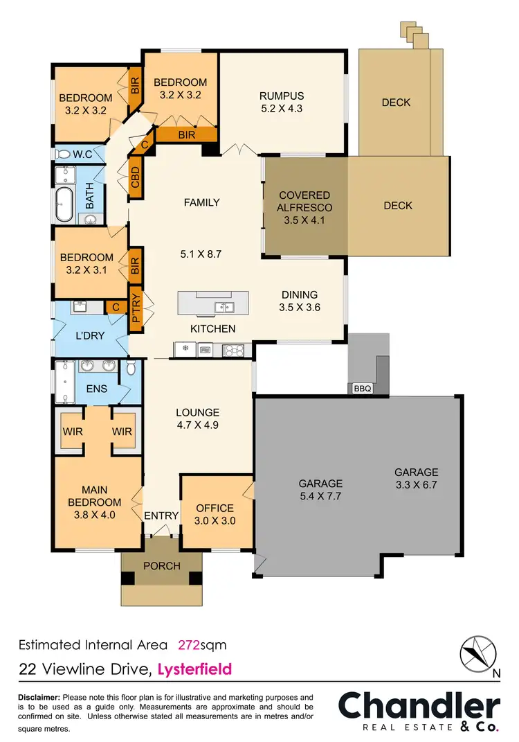 Floorplan of Homely house listing, 22 Viewline Drive, Lysterfield VIC 3156