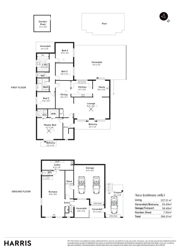 Floorplan of Homely house listing, 587 Brodie Road, Huntfield Heights SA 5163
