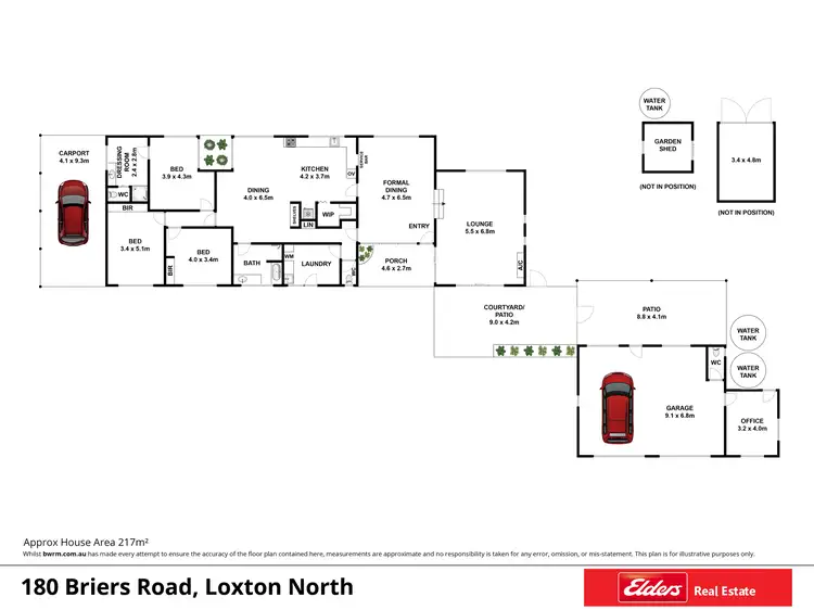 Floorplan of Homely house listing, 180 Briers Road, Loxton SA 5333