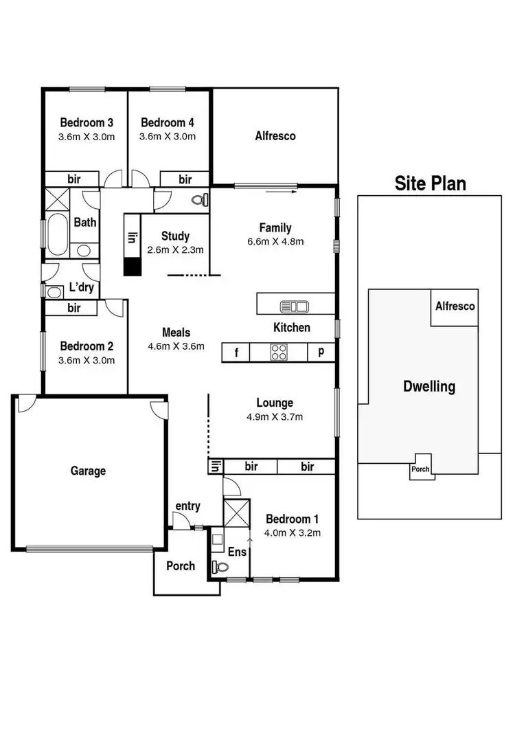 Floorplan of Homely house listing, 4 Womble Way, Mernda VIC 3754