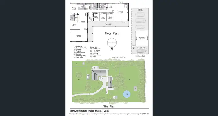 Floorplan of Homely house listing, 189 Mornington-Tyabb Road, Tyabb VIC 3913