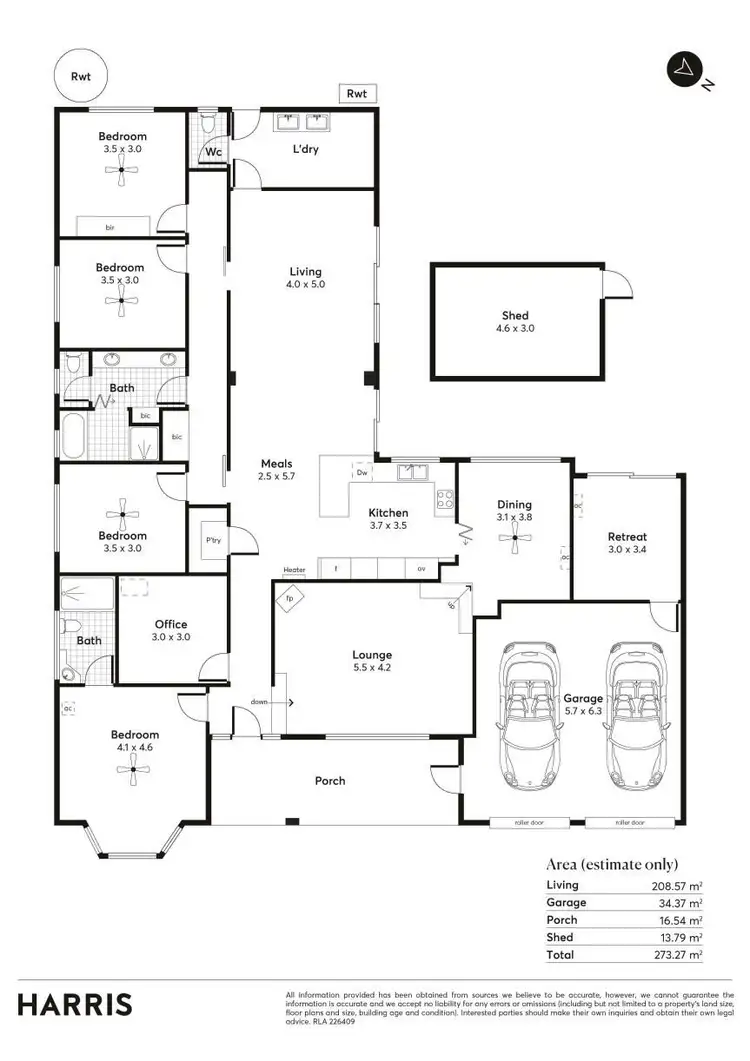 Floorplan of Homely house listing, 18 Bellview Drive, Athelstone SA 5076