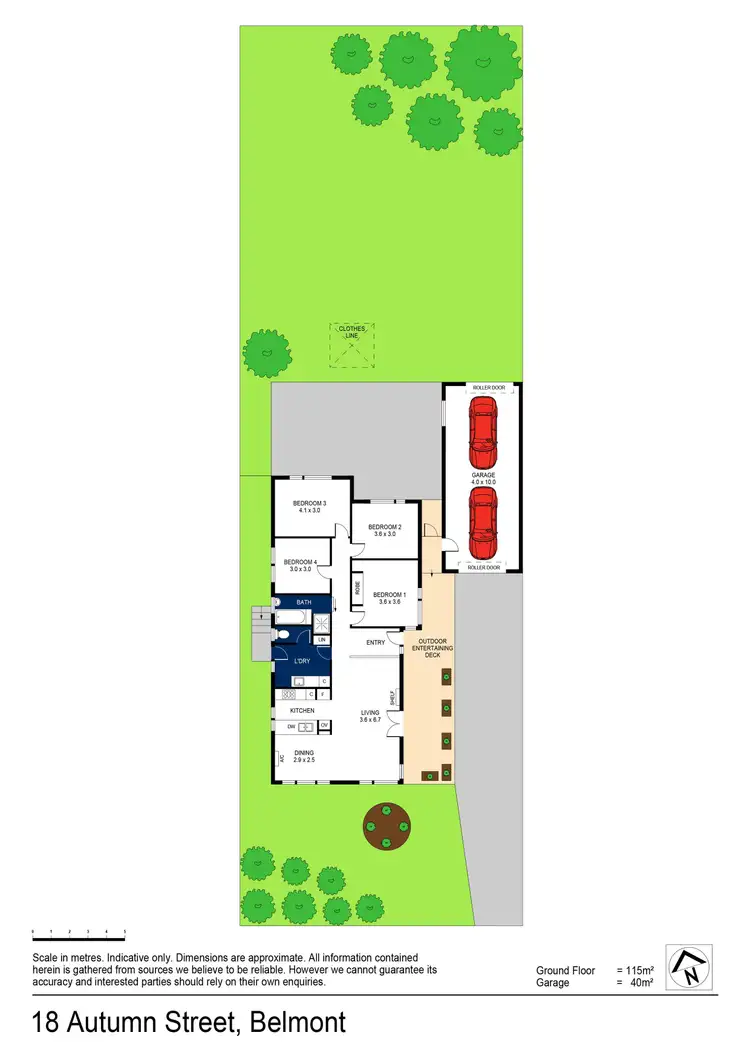 Floorplan of Homely house listing, 18 Autumn Street, Belmont VIC 3216