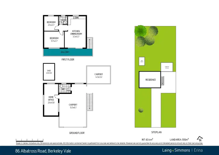 Floorplan of Homely house listing, 86 Albatross Road, Berkeley Vale NSW 2261