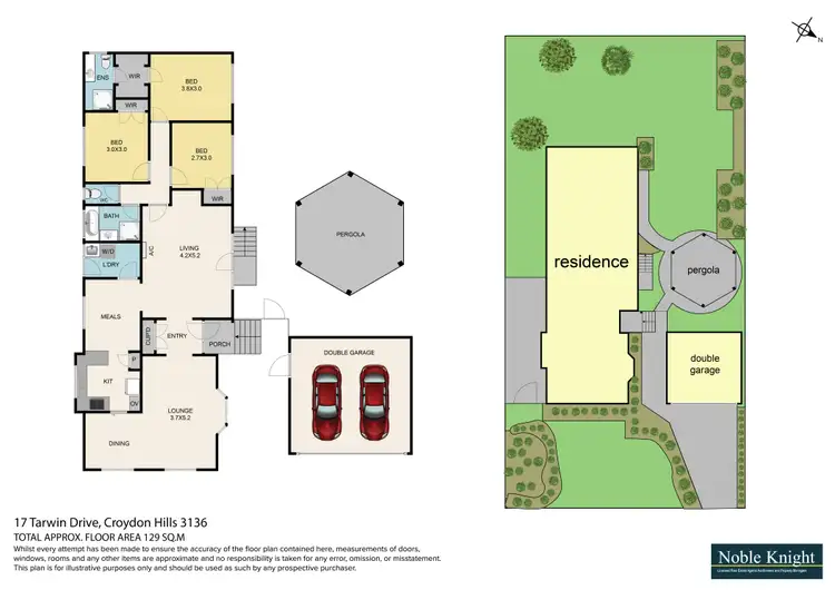 Floorplan of Homely house listing, 17 Tarwin Drive, Croydon Hills VIC 3136