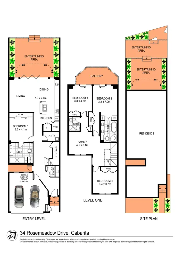 Floorplan of Homely house listing, 34 Rosemeadow Drive, Cabarita NSW 2137