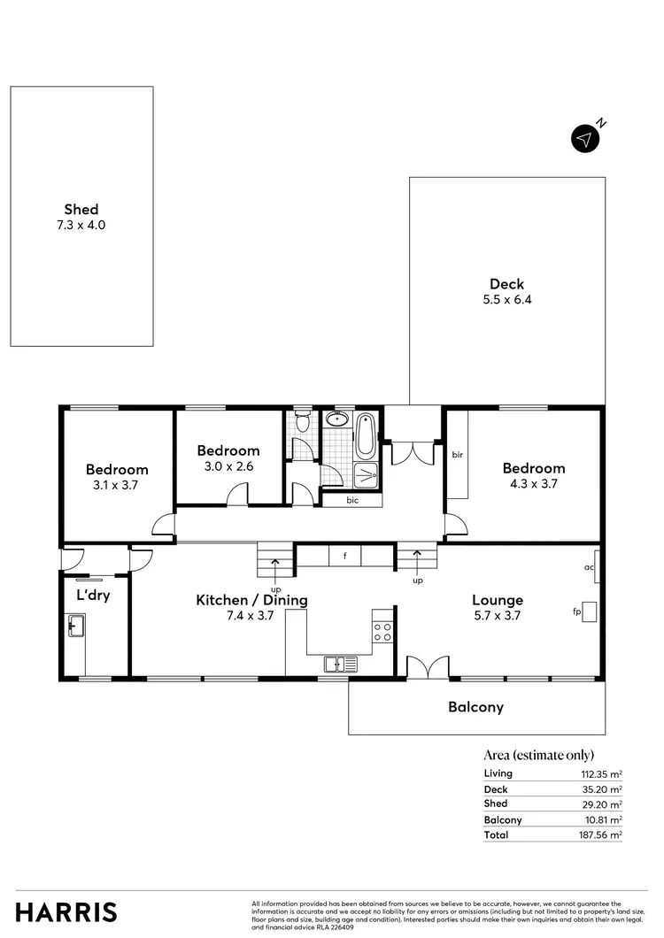 Floorplan of Homely house listing, 11 Protea Crescent, Crafers SA 5152
