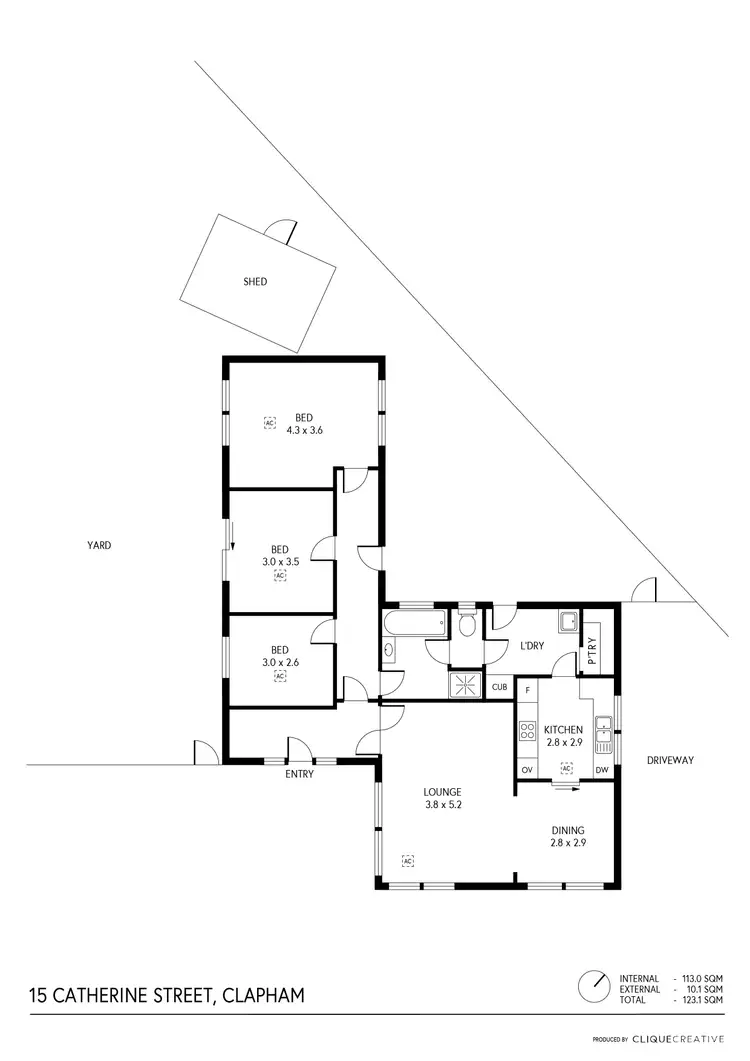 Floorplan of Homely house listing, 15 Catherine Street, Clapham SA 5062