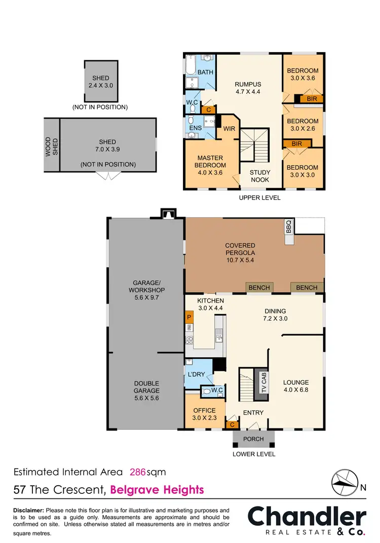 Floorplan of Homely house listing, 57 The Crescent, Belgrave Heights VIC 3160