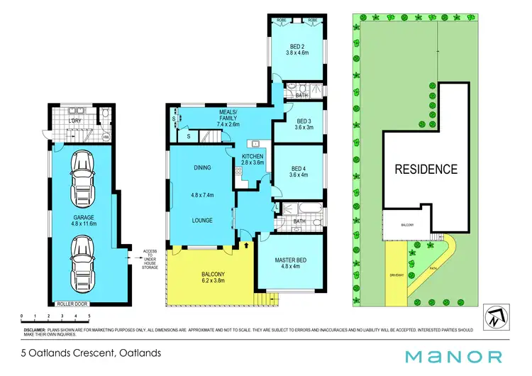 Floorplan of Homely house listing, 5 Oatlands Crescent, Oatlands NSW 2117