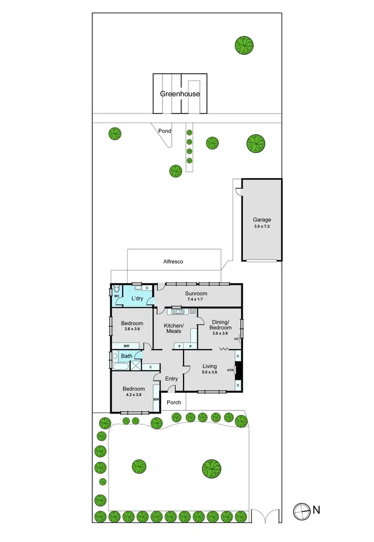 Floorplan of Homely house listing, 1 Wallace Street, Bentleigh East VIC 3165
