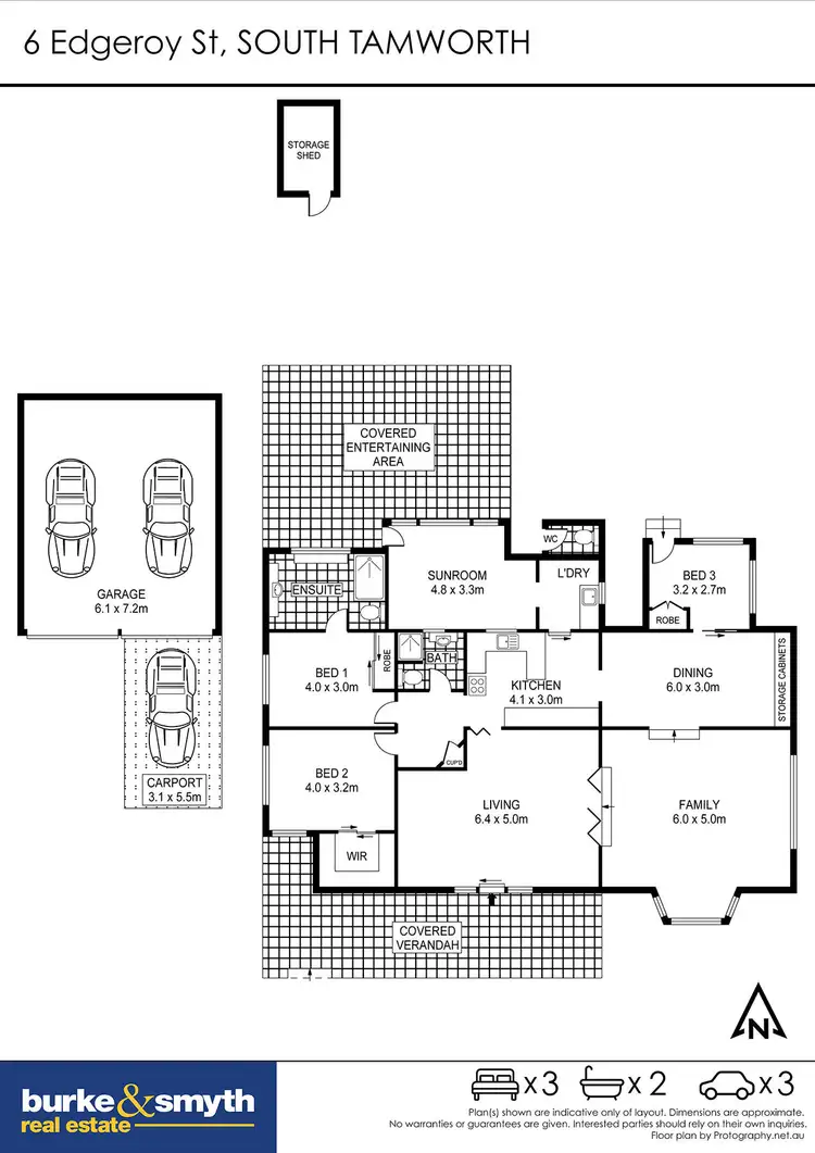 Floorplan of Homely house listing, 6 Edgeroy Street, Tamworth NSW 2340
