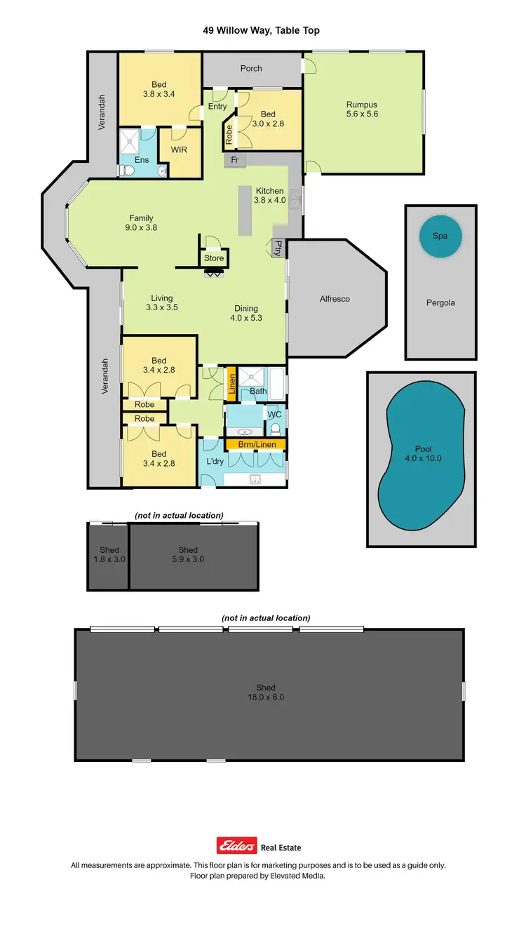 Floorplan of Homely house listing, 49 Willow Way, Table Top NSW 2640