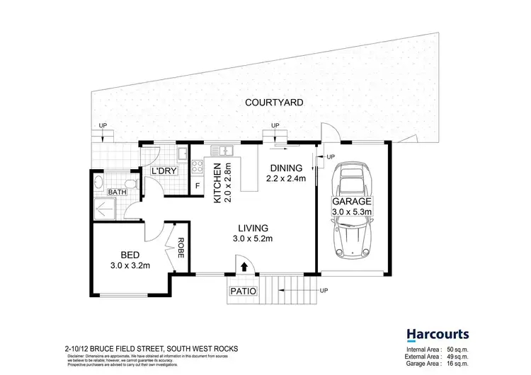 Floorplan of Homely villa listing, 2/10-12 Bruce Field Street, South West Rocks NSW 2431