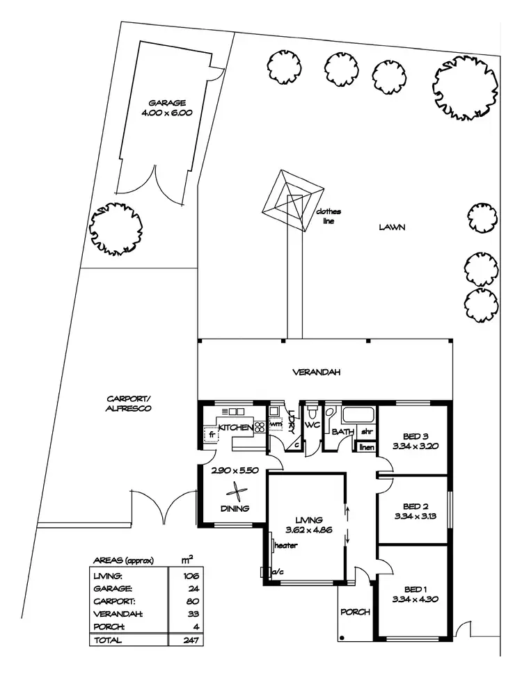 Floorplan of Homely house listing, 40 Watson Street, Hectorville SA 5073