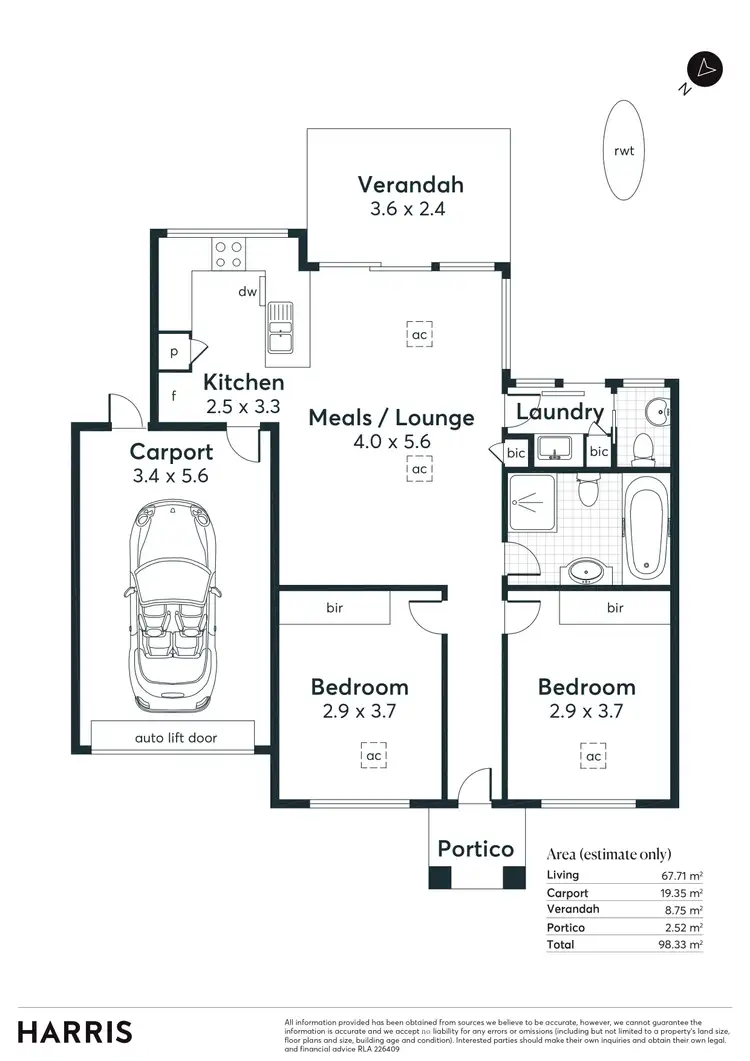 Floorplan of Homely house listing, 24 Blackler Avenue, Plympton Park SA 5038