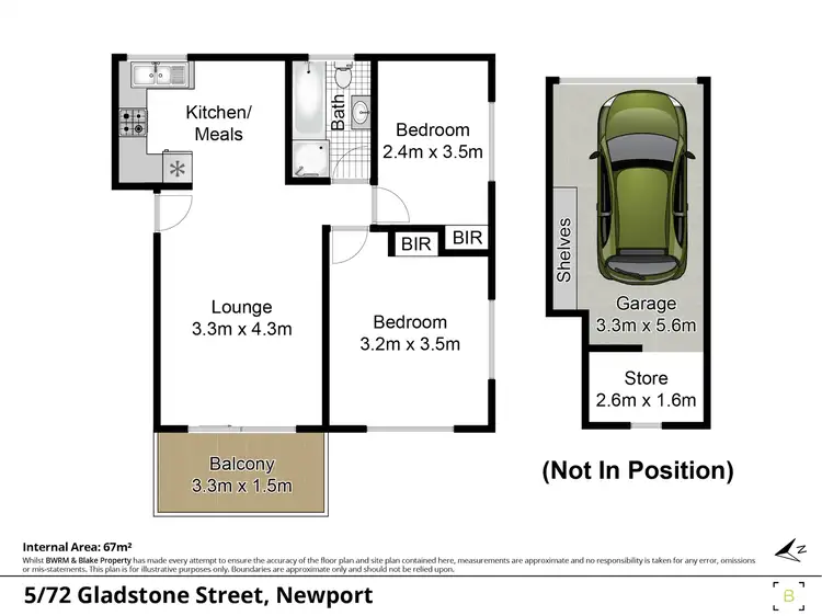 Floorplan of Homely unit listing, 5/72 Gladstone Street, Newport NSW 2106