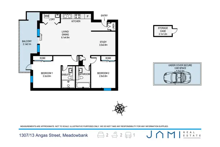 Floorplan of Homely apartment listing, 1307/13 Angas Street, Meadowbank NSW 2114