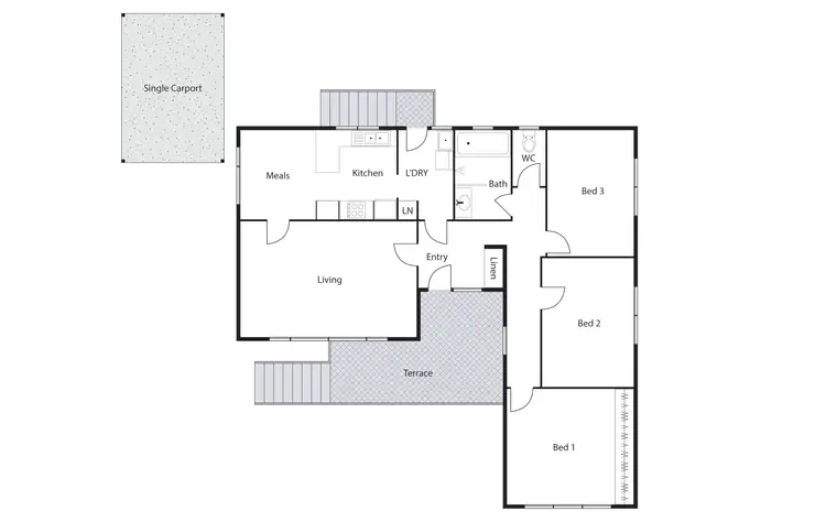 Floorplan of Homely house listing, 5 Mahon Place, Hughes ACT 2605