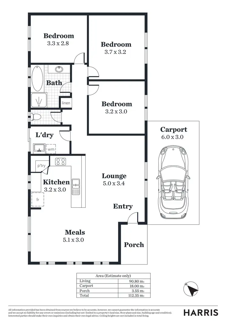 Floorplan of Homely house listing, 12a Andrew Street, Moonta Bay SA 5558