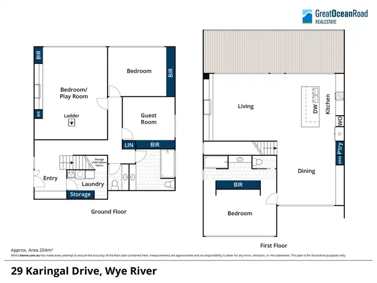 Floorplan of Homely house listing, 29 Karingal Drive, Wye River VIC 3234