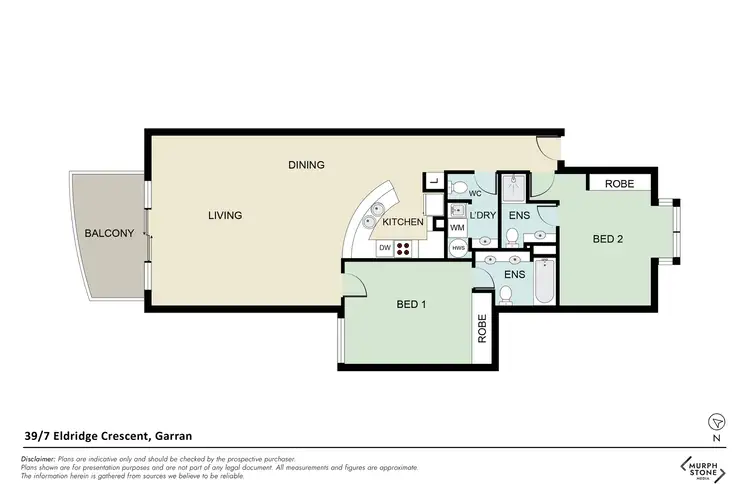 Floorplan of Homely unit listing, 39/7 Eldridge Crescent, Garran ACT 2605