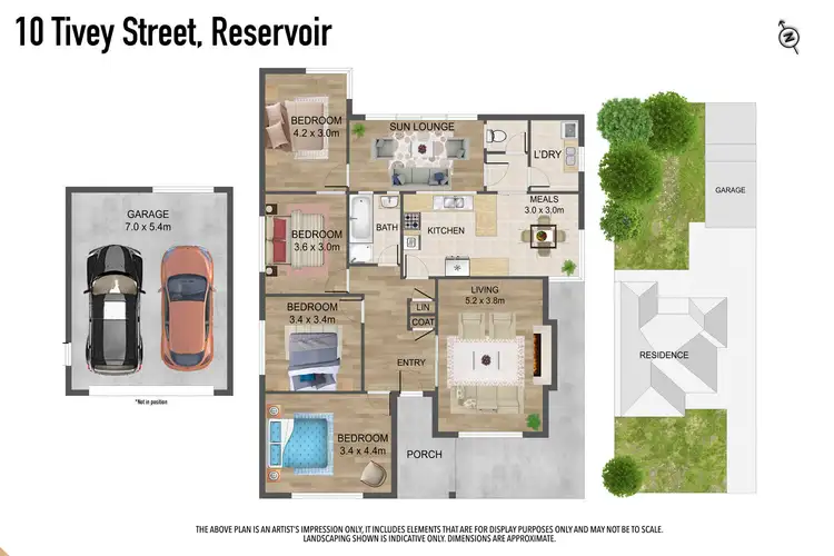 Floorplan of Homely house listing, 10 Tivey Street, Reservoir VIC 3073