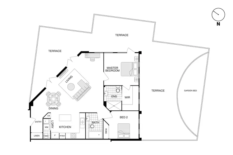 Floorplan of Homely apartment listing, 18/15 Fitzroy Street, Forrest ACT 2603