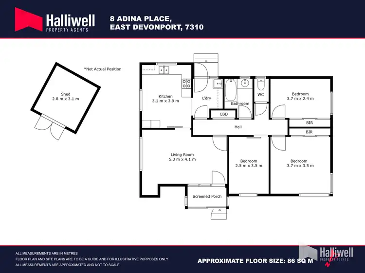 Floorplan of Homely house listing, 8 Adina Place, Devonport TAS 7310
