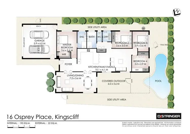 Floorplan of Homely house listing, 16 Osprey Place, Kingscliff NSW 2487