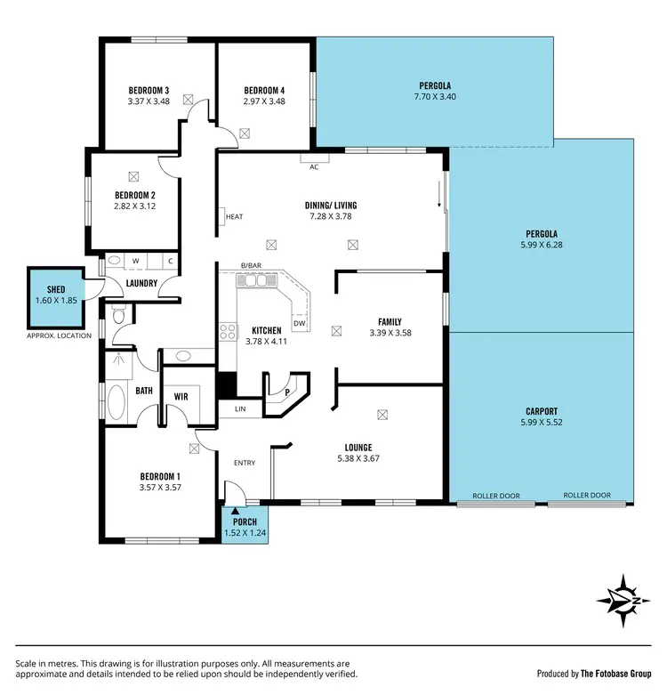 Floorplan of Homely house listing, 4 Glenview Grove, Seaford Rise SA 5169