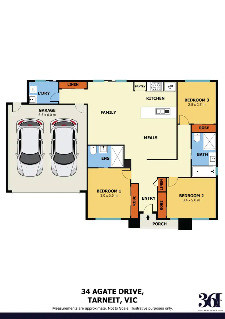 Floorplan of Homely house listing, 34 Agate Drive, Tarneit VIC 3029