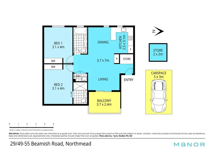 Floorplan of Homely unit listing, 29/49-55 Beamish Road, Northmead NSW 2152