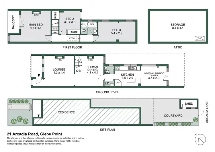 Floorplan of Homely house listing, 21 Arcadia Road, Glebe NSW 2037