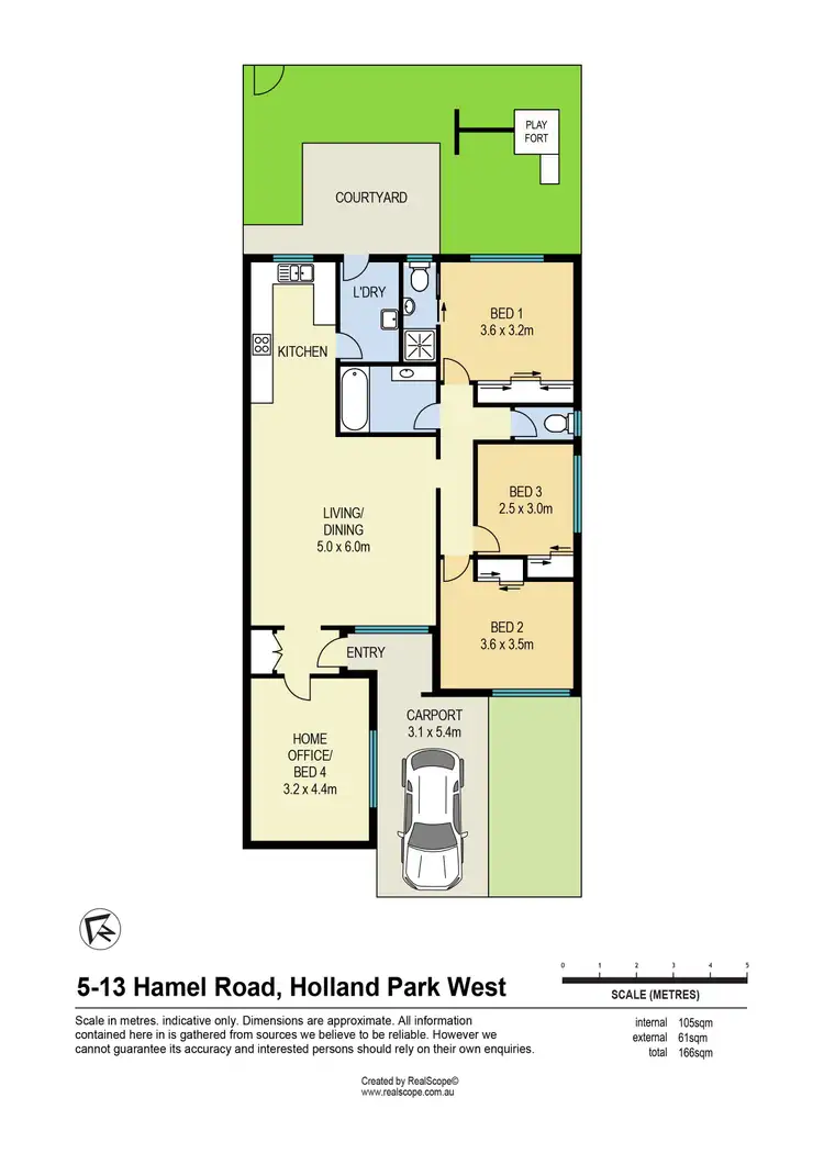 Floorplan of Homely townhouse listing, 5/13 Hamel Road, Holland Park West QLD 4121