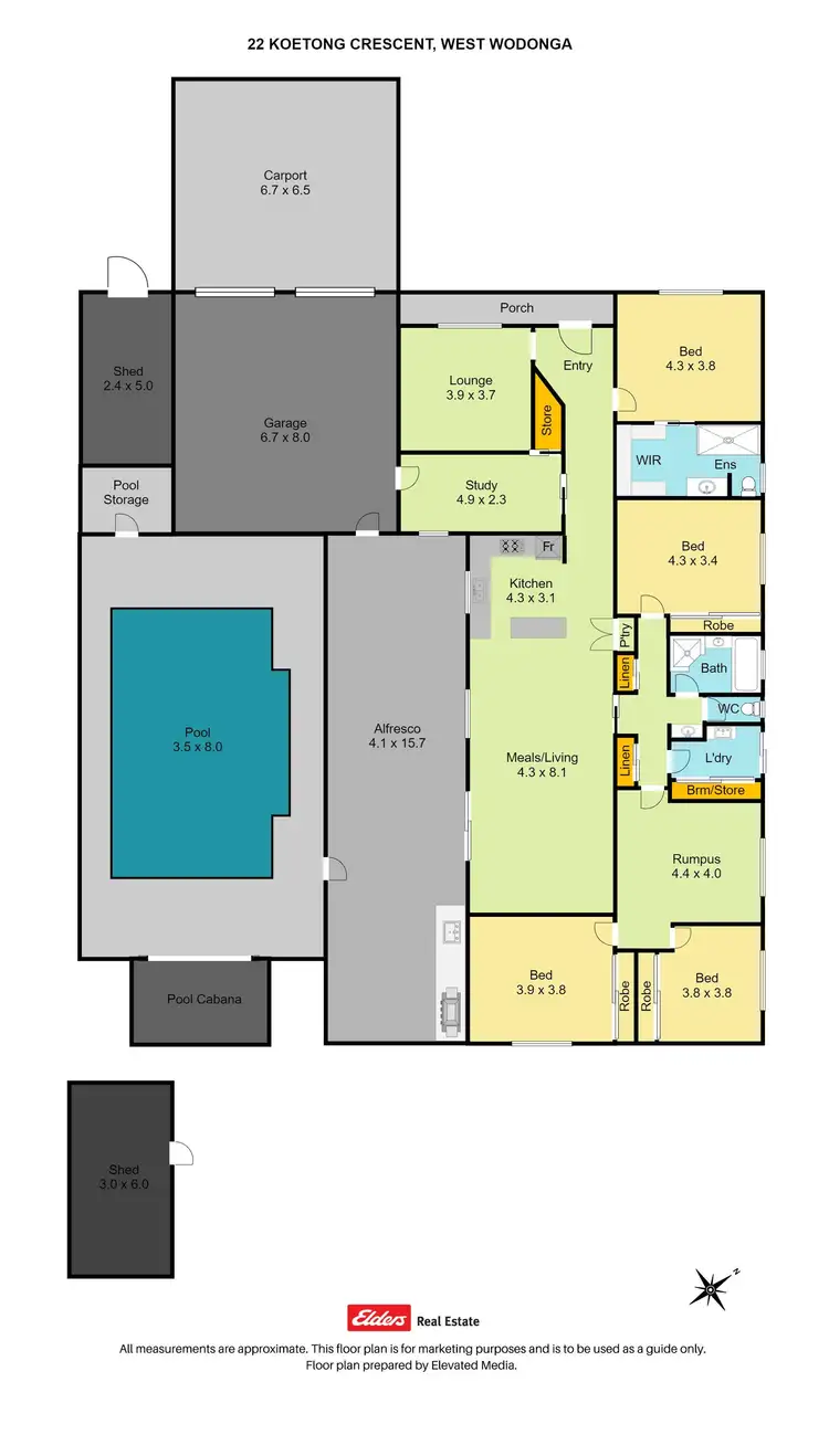 Floorplan of Homely house listing, 22 Koetong Crescent, Wodonga VIC 3690