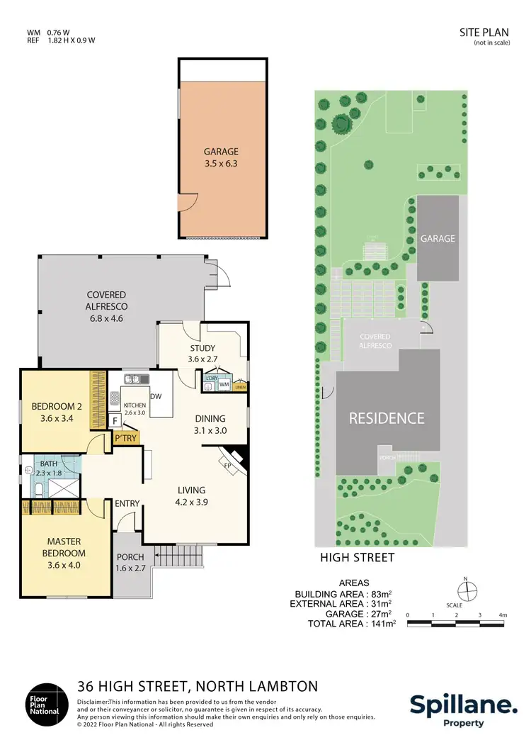 Floorplan of Homely house listing, 36 High Street, North Lambton NSW 2299