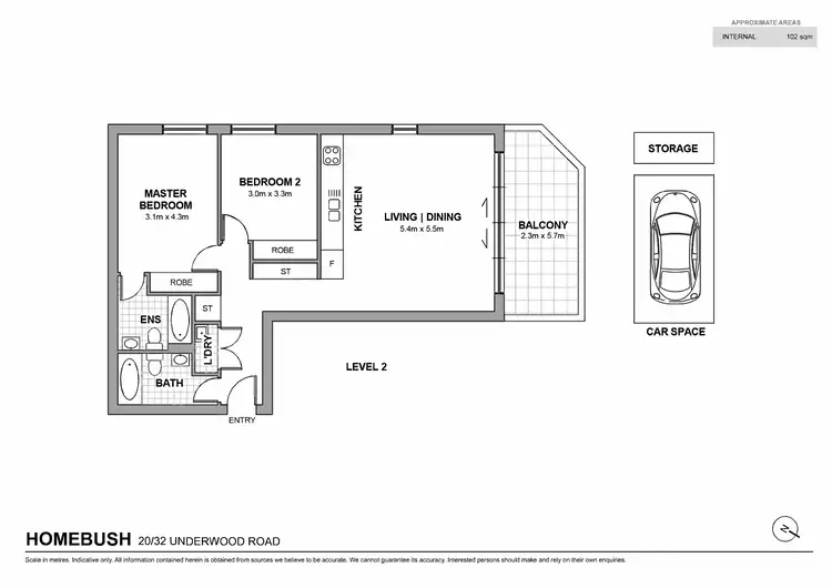 Floorplan of Homely apartment listing, 20/32-36 Underwood Road, Homebush NSW 2140