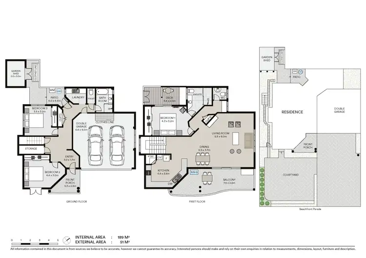 Floorplan of Homely semi-detached listing, 1/21 Beachfront Parade, East Ballina NSW 2478