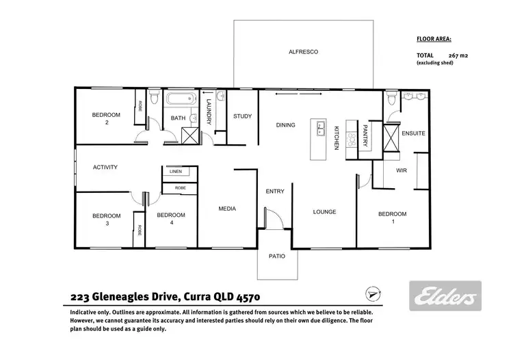 Floorplan of Homely house listing, 223 Gleneagles Drive, Curra QLD 4570
