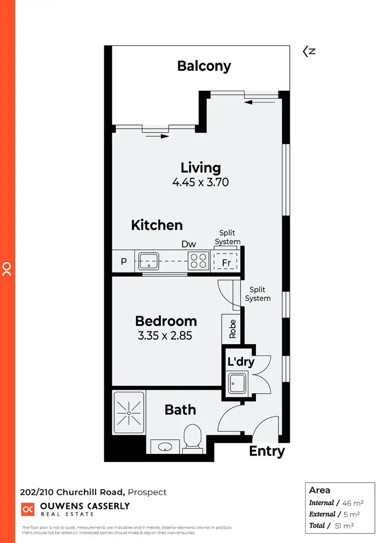 Floorplan of Homely unit listing, 202/210 Churchill Road, Prospect SA 5082