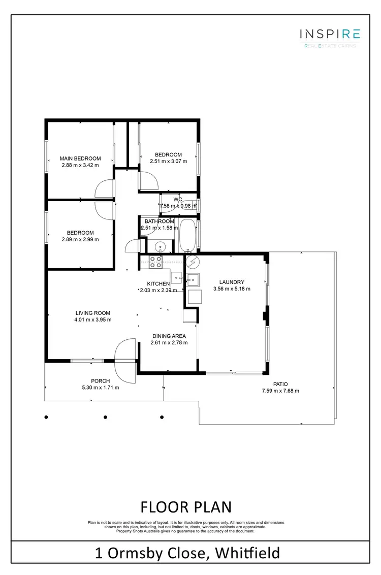 Floorplan of Homely house listing, 1 Ormsby Close, Whitfield QLD 4870