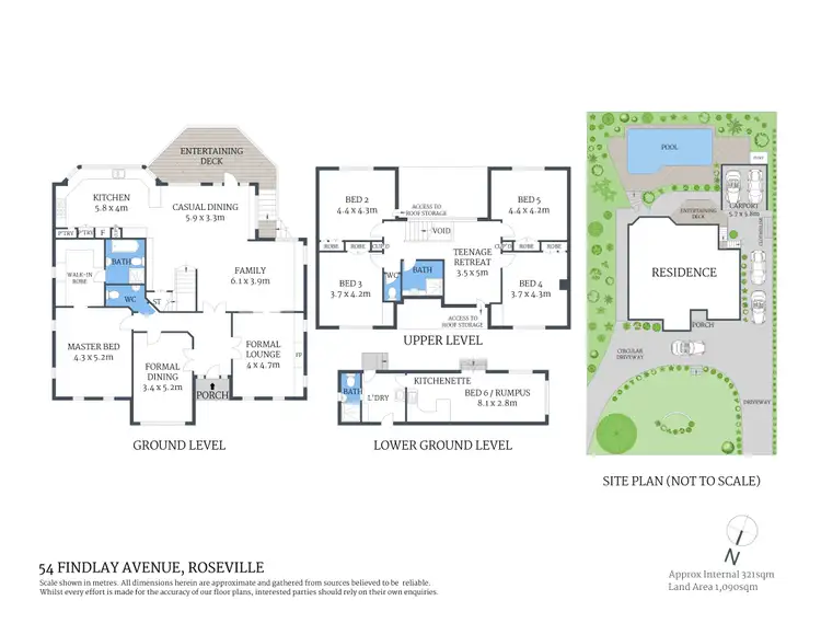 Floorplan of Homely house listing, 54 Findlay Avenue, Roseville NSW 2069