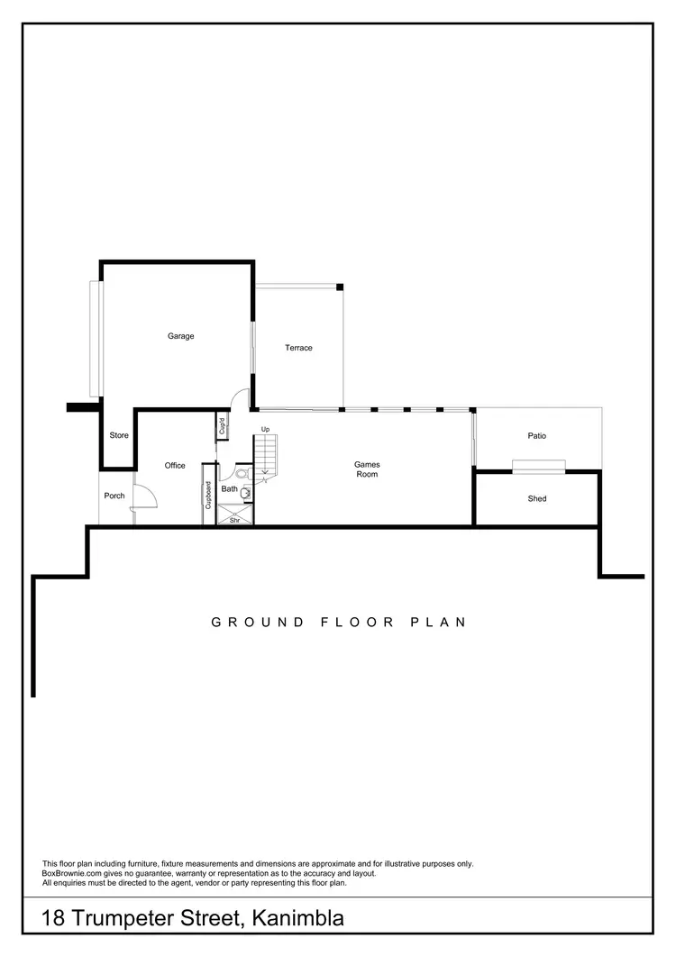 Floorplan of Homely house listing, 18 Trumpeter Street, Kanimbla QLD 4870