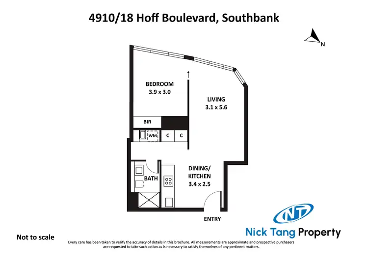 Floorplan of Homely apartment listing, 4910/18 Hoff Boulevard, Southbank VIC 3006