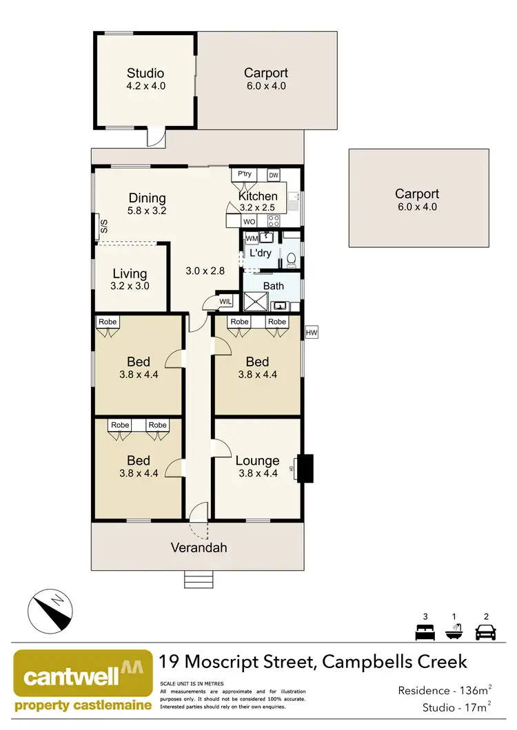 Floorplan of Homely house listing, 19 Moscript Street, Campbells Creek VIC 3451