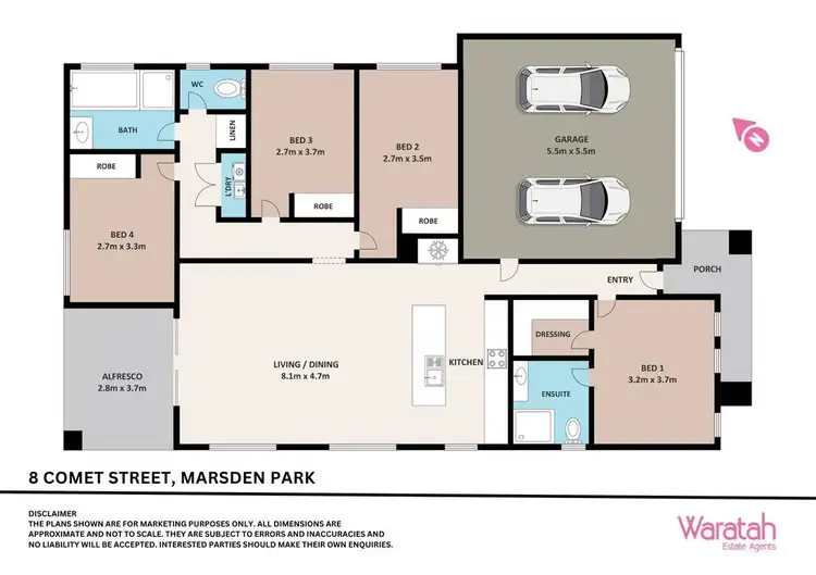 Floorplan of Homely house listing, 8 Comet Street, Marsden Park NSW 2765