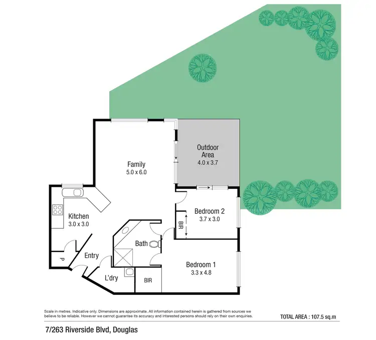 Floorplan of Homely townhouse listing, 7/263 Riverside Boulevard, Douglas QLD 4814